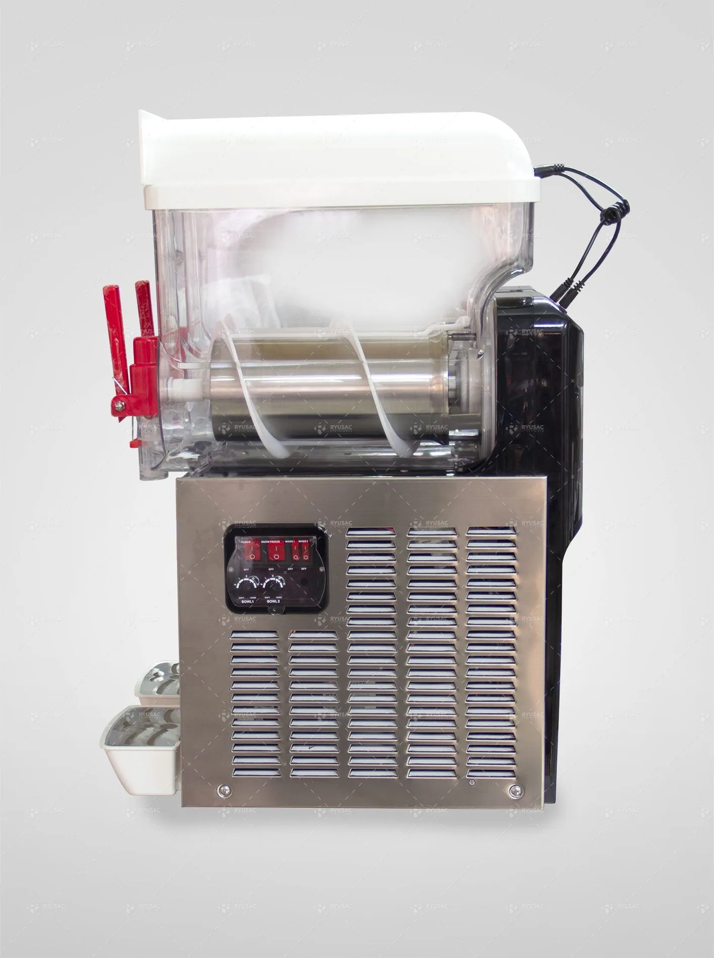 MÁQUINA CREMOLADERA DE 2 TOLVAS 12 LITROS C/U – RYU