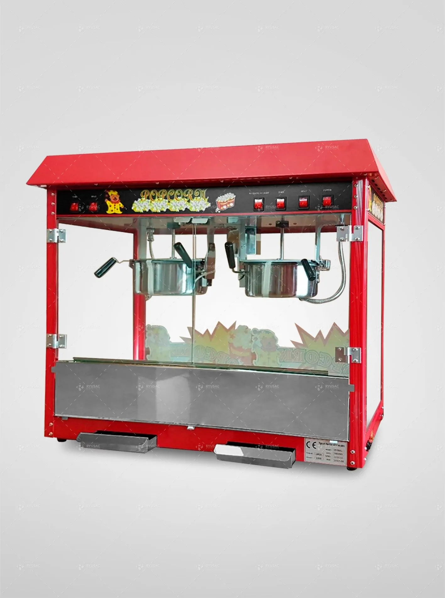 Maquina Pop Corn 16oz Doble Tolva - RYU