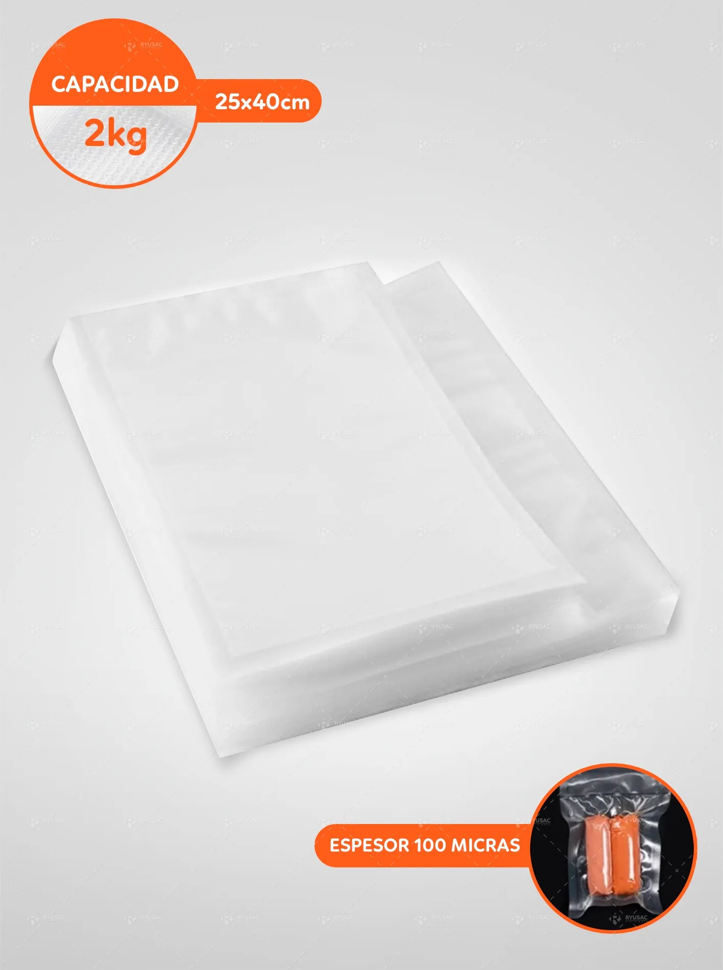 Bolsas de Nylon 150gr-250gr-500gr-1kg-2kg-5kg